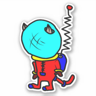 Sticker Le costume de chat d'Astro