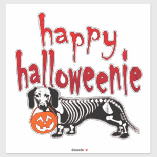 Sticker Le costume d'Halloween de Dachshund