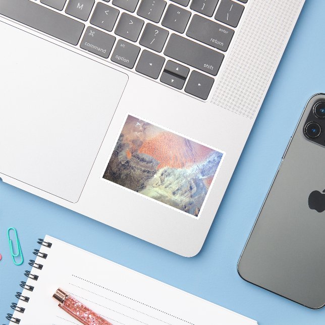 Sticker Le Désert Du Sahara En Algérie, Afrique Du Nord. (Ordinateur portable avec iPhone)