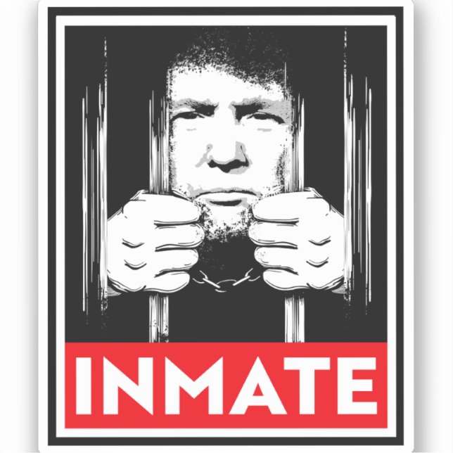 Sticker Le détenu anti-Trump (Recto)