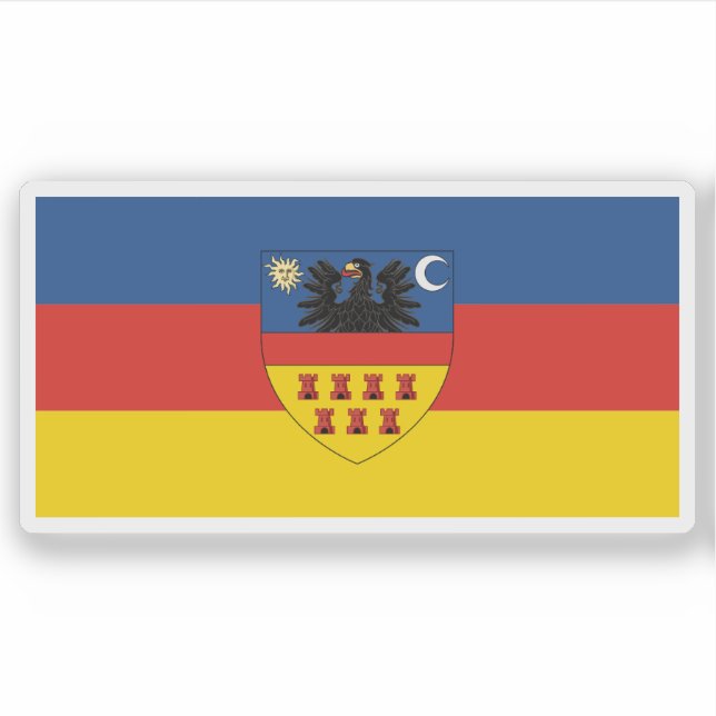 Sticker Le drapeau de la Transylvanie (Devant)