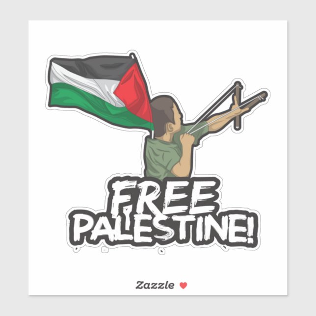 Sticker Le drapeau enfant du Résister Palestinien Liberté  (Feuille)