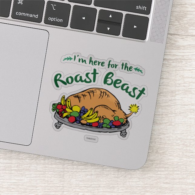 Sticker Le Grinch | Citation Me voici pour le Roast Beast (Détail)