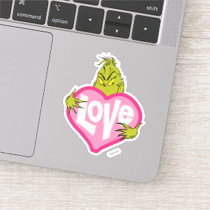 Sticker Le Grinch Cœur rose amour