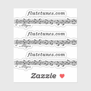 Sticker Le logo de flutetunes.com