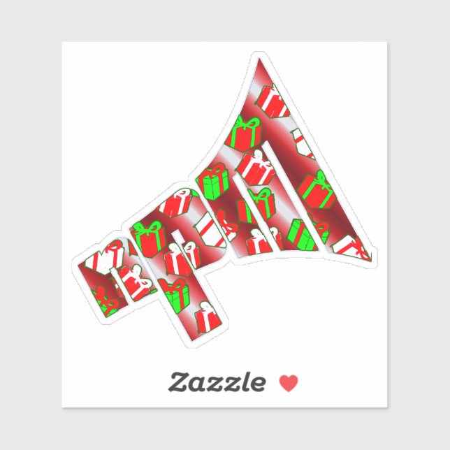 Sticker Le logo de Noël (Feuille)