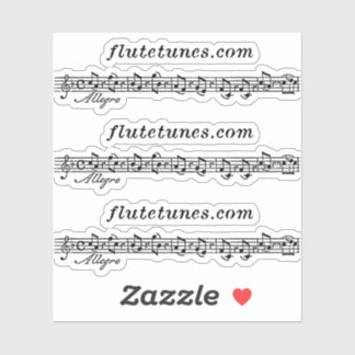 Sticker Le logo flutetunes.com