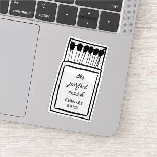 Sticker Le mariage romantique personnalisé Doodle Parfait