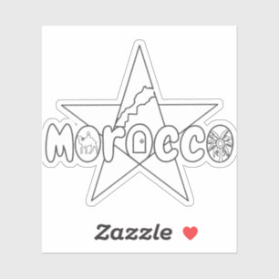 Sticker Le Maroc est une tradition couronnée, ses portes a