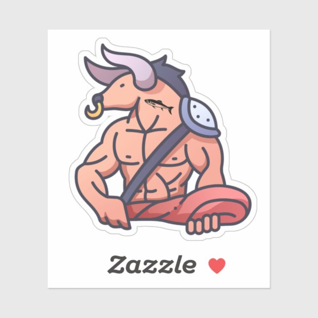 Sticker Le "MINNOWtaur" (Feuille)