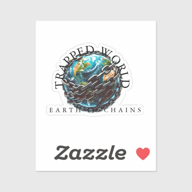 Sticker Le monde piégé (Feuille)
