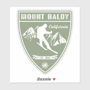 Sticker Le mont Baldy Californie