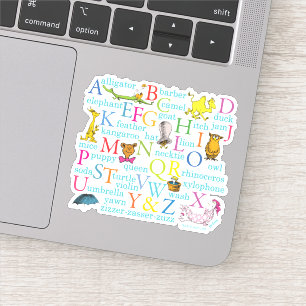 Sticker Le Motif ABC du Dr Seuss avec des mots