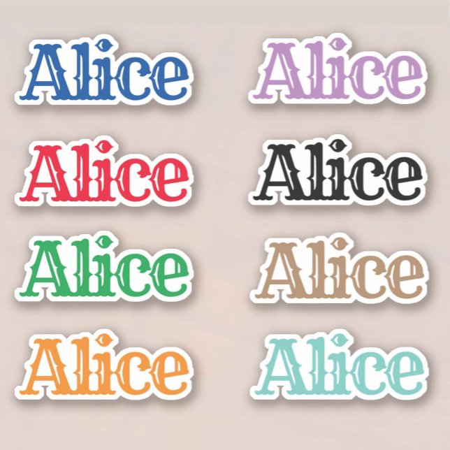 Sticker Le nom Alice (Créateur téléchargé)