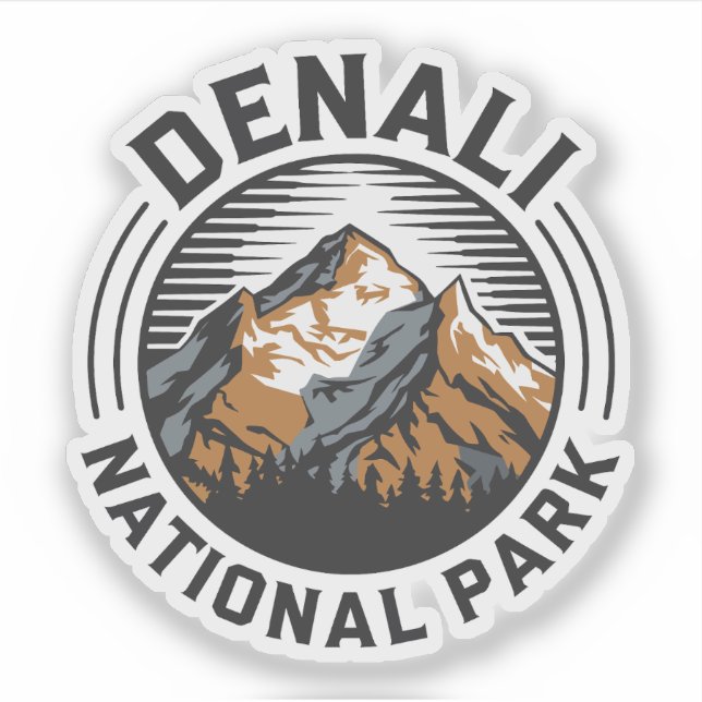 Sticker Le Parc national de Denali (Devant)