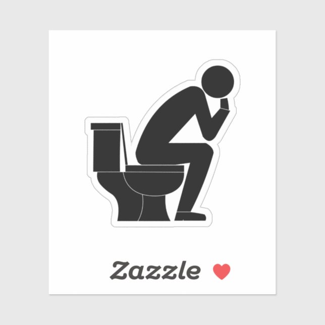 Sticker Le penseur (Feuille)