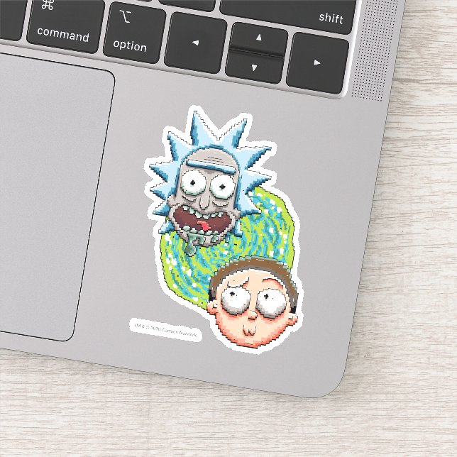 Sticker Le Portrait de Rick et Morty (Détail)