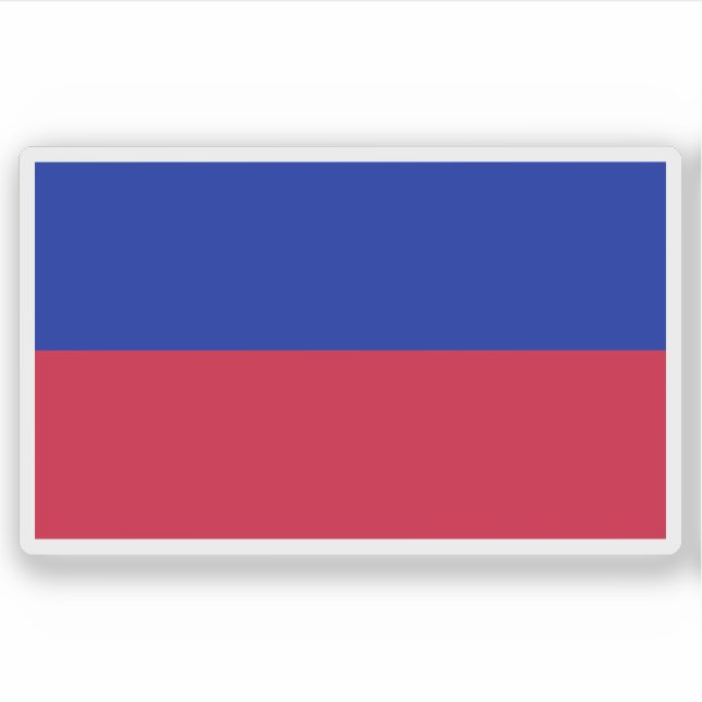Sticker Le premier drapeau de la République d'Haïti (1804) (Devant)