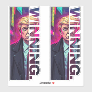 Sticker Le président Trump - GAGNANT