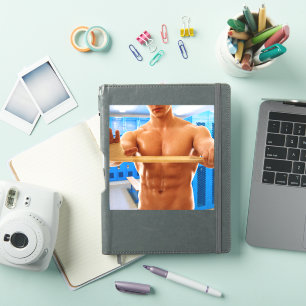 Sticker Le SlipperyJoe's homme musclé torse nu abs poitrin