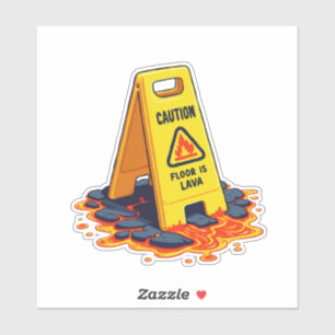 Sticker Le Sol De Prudence Est Lave - Panneau Wet Floor
