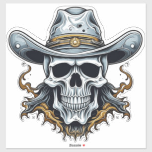 Sticker Le squelette cowboy