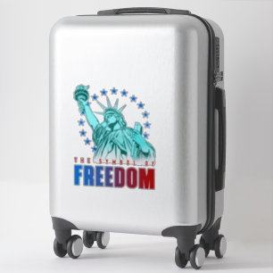 Sticker Le symbole de la liberté   14"x14" - transparent b