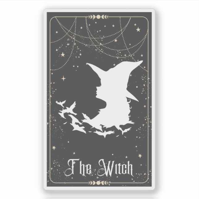 Sticker Le Tarot de sorcière (Devant)