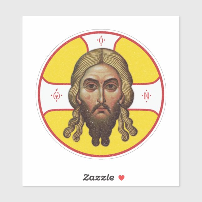 Sticker Le Visage Du Christ Icône Orthodoxe (Feuille)