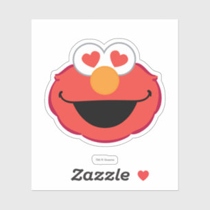 Sticker Le visage souriant d'Elmo avec les yeux en forme d