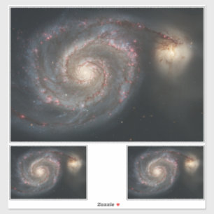 Sticker Le Whirlpool Galaxy M51 & Companion dans l'espace