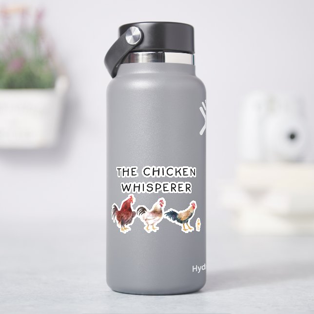 Sticker Le Whisperer de poulet (HydroFlask)
