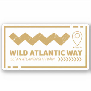 Sticker Le Wild Atlantic Way Irlande et son voyage sur la 