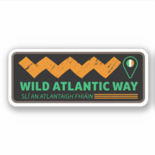 Sticker Le Wild Atlantic Way Irlande et son voyage sur la 