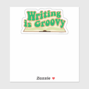 Sticker L'écriture est Super Retro Design Auteur