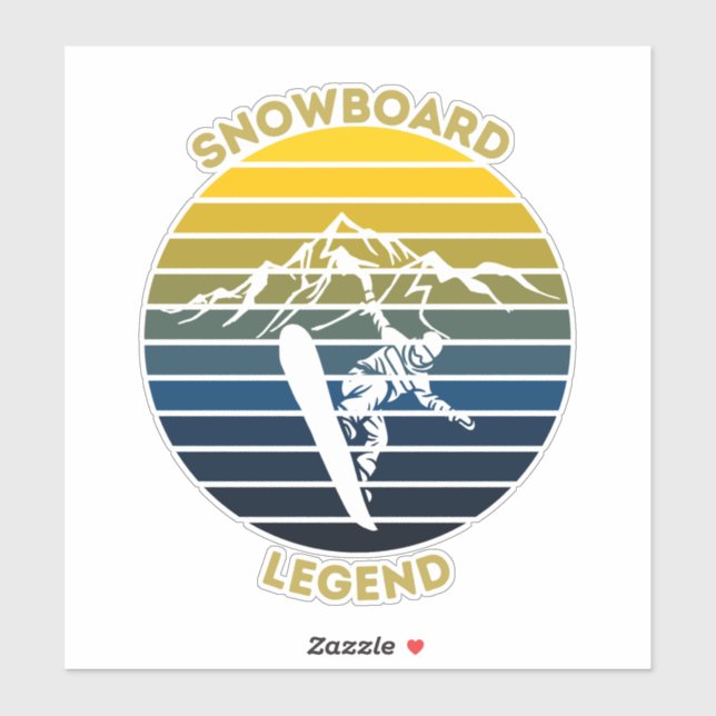 Sticker Légende du snowboard (Feuille)