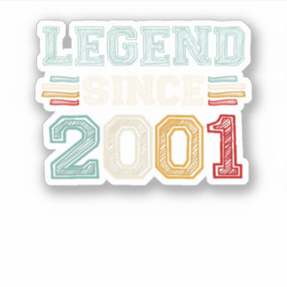Sticker Légende vintage du rétro depuis 2001