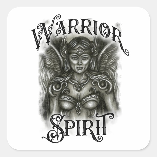 Sticker léger de l'esprit guerrier (Devant)