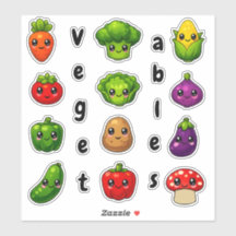 Légumes Mignons Kawaii Éducatif Récompense Enfants