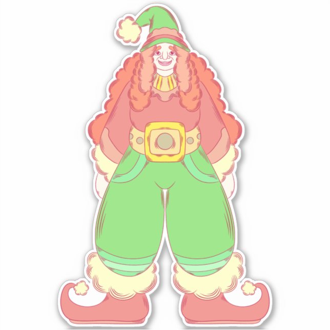 Sticker L'elfe de Noël (Devant)