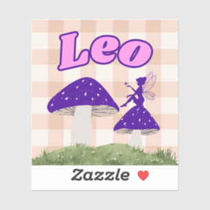 Sticker Leo Cottagecore Aesthétique Fairy Musroom Art