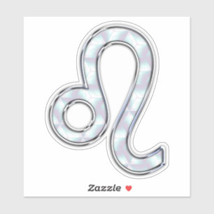 Sticker Leo Zodiac Connexion Pastels Style Nacre Imprimer