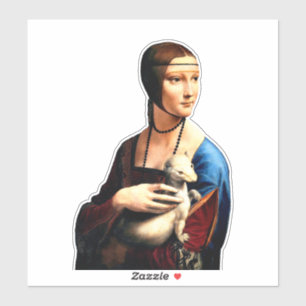 Sticker Léonard de Vinci Lady avec Ermine
