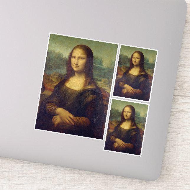 Sticker Leonardo Da Vinci, Mona Lisa, La Gioconda (Détail)