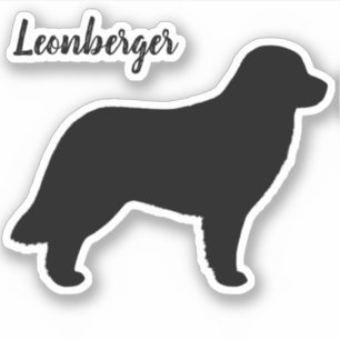 Sticker Leonberger Chien Silhouette Leo Vinyl