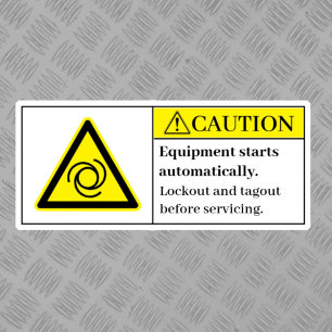 Sticker L'équipement de prudence démarre automatiquement É