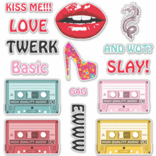 Sticker Les 2 rétros années 80 et vinyle vintage