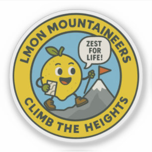 Sticker Les Alpinistes Du Citron Montent Les Hauteurs