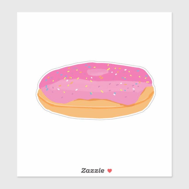 Sticker Les beignets roses (Feuille)