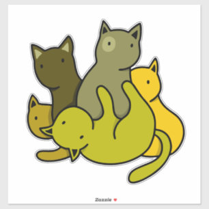 Sticker Les chatons d'olive